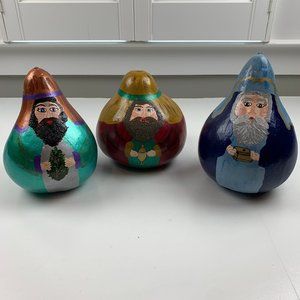 Hand Painted Three Wise Men/Magi Gourds